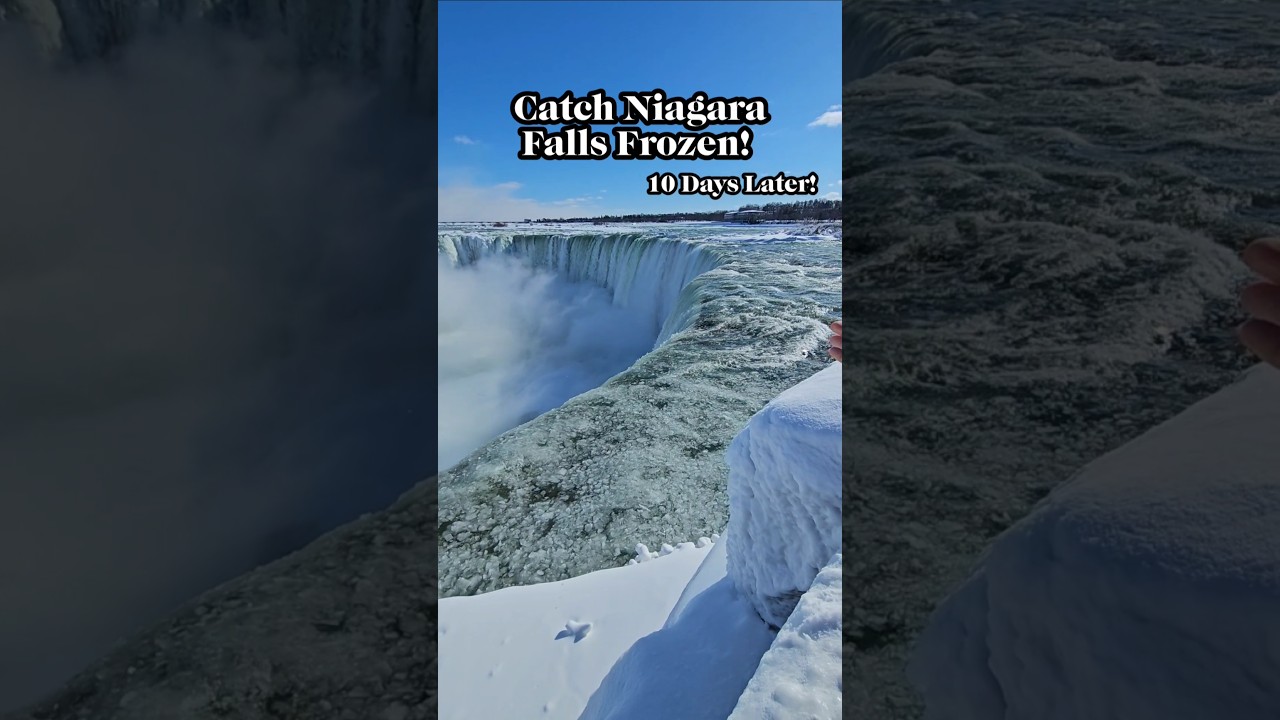 Niagara Falls "Frozen" Look Update, After Another Winter Storm Passed ❄️⛄💕 -- January 30, 2026.