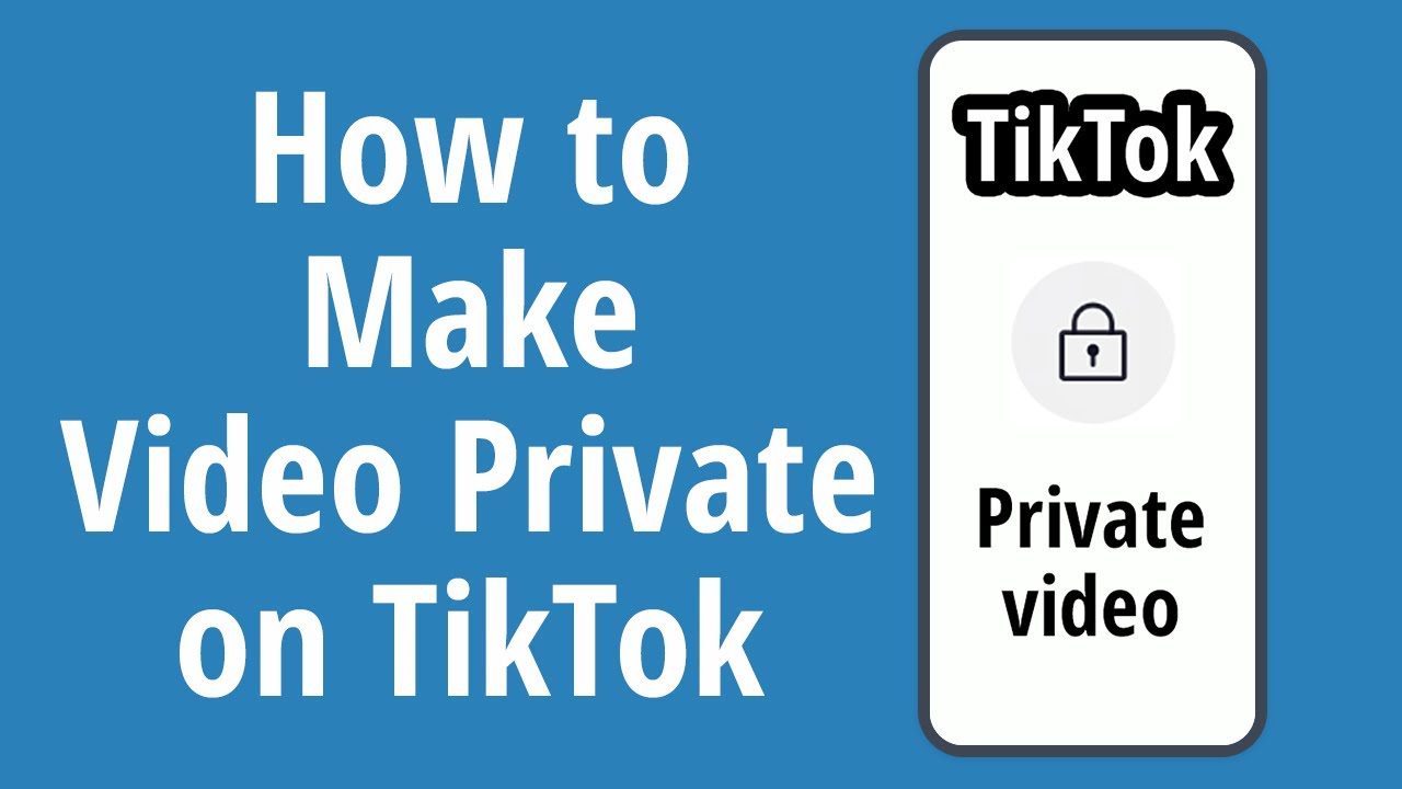 How to Make Video Private on TikTok App 2020 YouTube