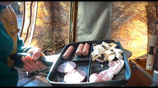Solo Camping Bushcraft Breakfast Woodburner Stove