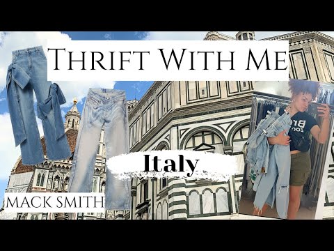 Thrift With Me In Florence Italy | Thrift Haul | Summer Fashion Trends | How To Style | Mack Smith