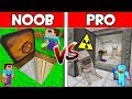 Minecraft  noob vs pro  secret bunker in minecraft  avm shorts animation