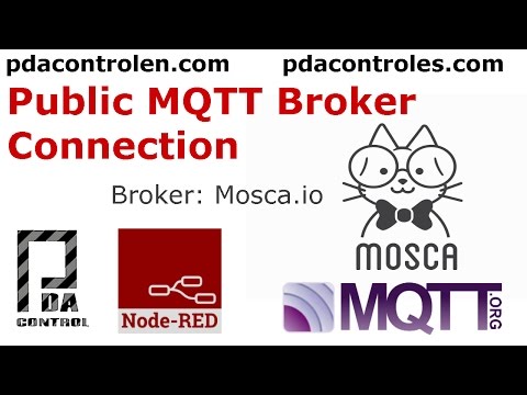 Public MQTT Broker mosca.io & Node-RED : PDAControl
