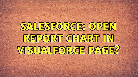 Salesforce: Open report chart in visualforce page?