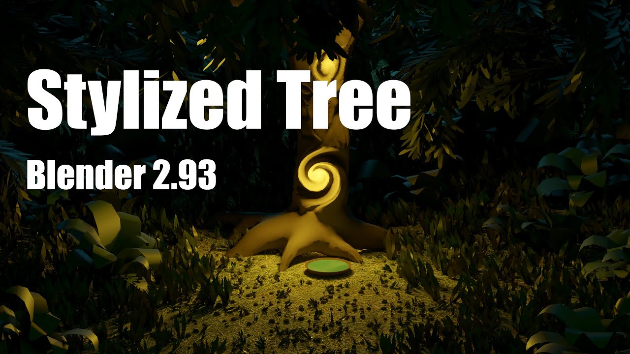 Stylized Tree in Blender 2.93 - 3D Speed Modeling - YouTube