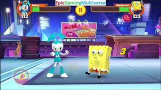 Jenny The Robot Vs Spongebob Squarepants In A Nickelodeon Super Brawl Universe Match Battle Youtube - nickelodeon brawl stars jenny