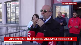 Afyondaki Iki Liseden Anlamlı Program Korkuya, Endişeye Ve Karamsarlığa Teslim Olmayacağız