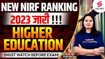 UGC NET 2023 | NIRF University Ranking 2023 Out | List of Top Universities in India | Priti Ma