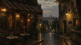 Rainy Evening in Montmartre ☔ | Classical Oil Painting City Ambience for Relaxation, Study & Sleep 1