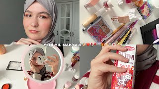 YENİ YIL MAKYAJI  + 2024 HEDEFLERİM!! #makeup #newyear ❤