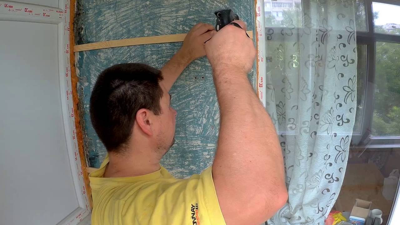 обшивка балкона вагонкой