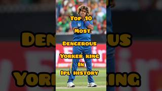 top ten most dengerous yorker in ipl history #ipl #cricket #bowler