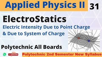 Applied Physics II_ Field Intensity Due to Point Charge_ Lecture 31 | 2nd Semester | Polytechnic All