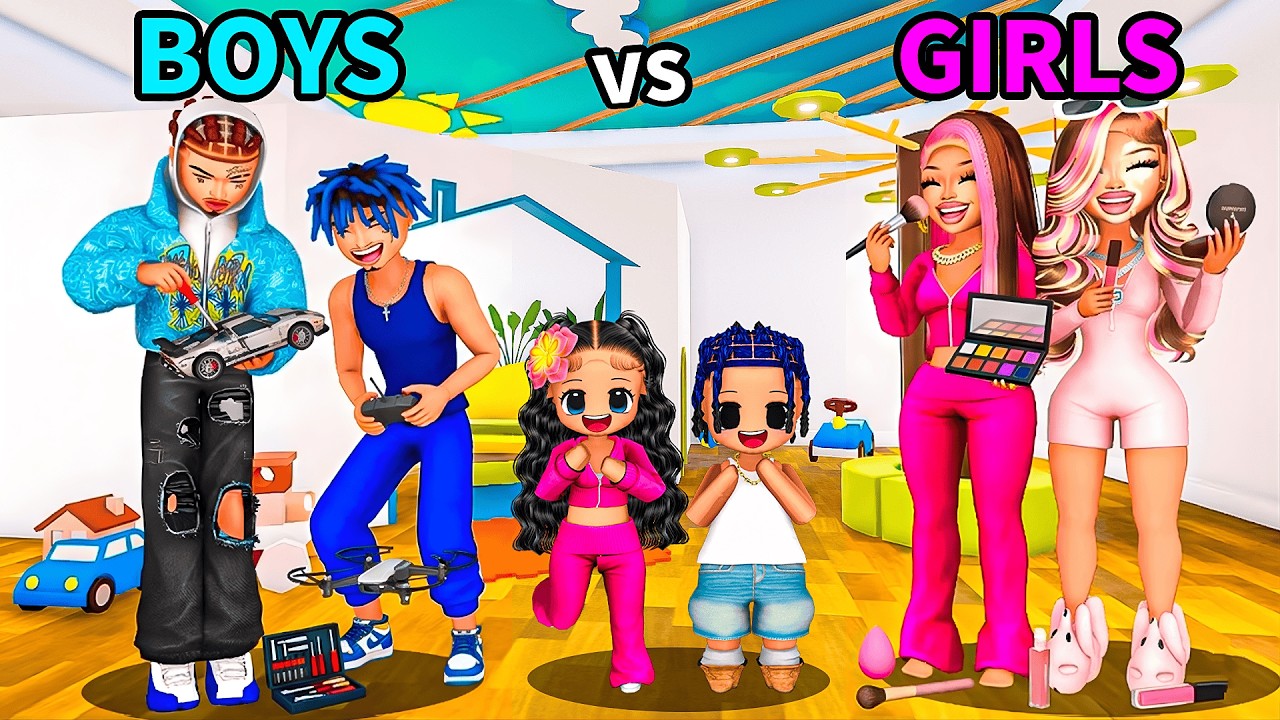 BOYS VS GIRLS REALISTIC FAMILY In LifeTogether 🏠 RP | Roblox