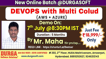 DEVOPS with Multi Cloud Online Training @ DURGASOFT