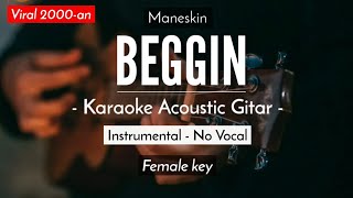 Beggin Karaoke Acoustic - Maneskin [Davina Michelle Version | HQ Audio]
