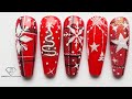 Best Christmas Nail Art Tutorial. Learn 5 Christmas nail art designs. Xmas nail art