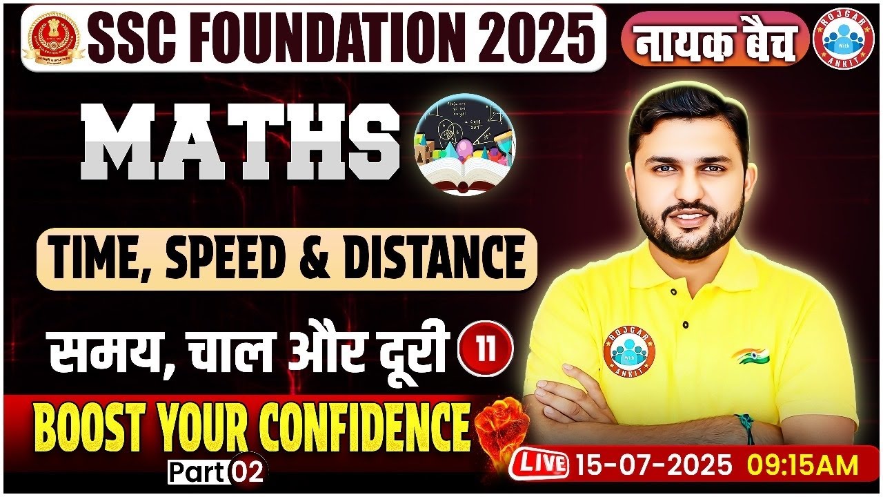 Time Speed and Distance for SSC CGL, CHSL, CPO, MTS 2025 | SSC Maths ...