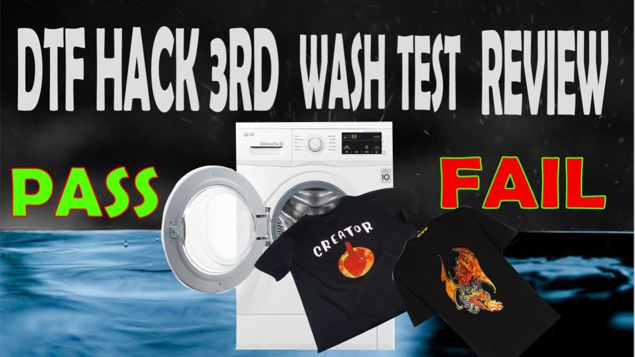 DTF T-shirt Printing Hack 3rd 30 Min. Wash Test👕 - YouTube