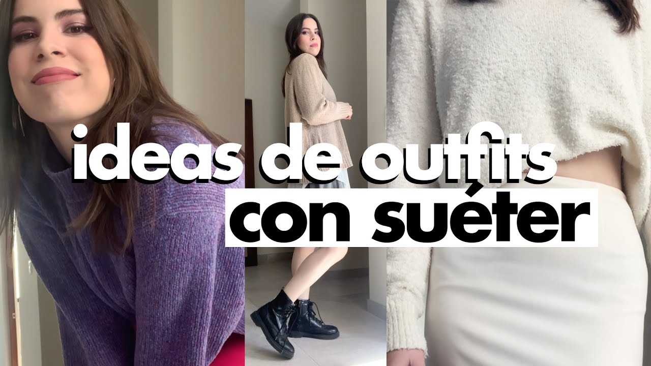 5 IDEAS DE OUTFITS USANDO SUÉTERES (5 formas de usar un suéter/jersey)  #leftmas? | lefty - YouTube