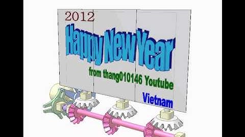 Trivision Billboard with Geneva mechanism