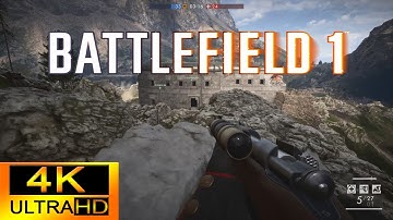 Battlefield 1 Multiplayer Gameplay: Team Deathmatch - Monte Grappa | 4K 60FPS