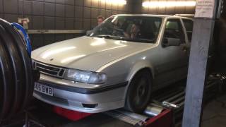 Saab 9000 Aero Gt3071R Spinning on Dyno