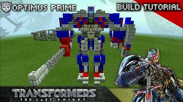 Minecraft | TLK57 Carlibur [The Last Knight Optimus prime] - build tutorial วิธีสร้างออพติมัสภาค5!