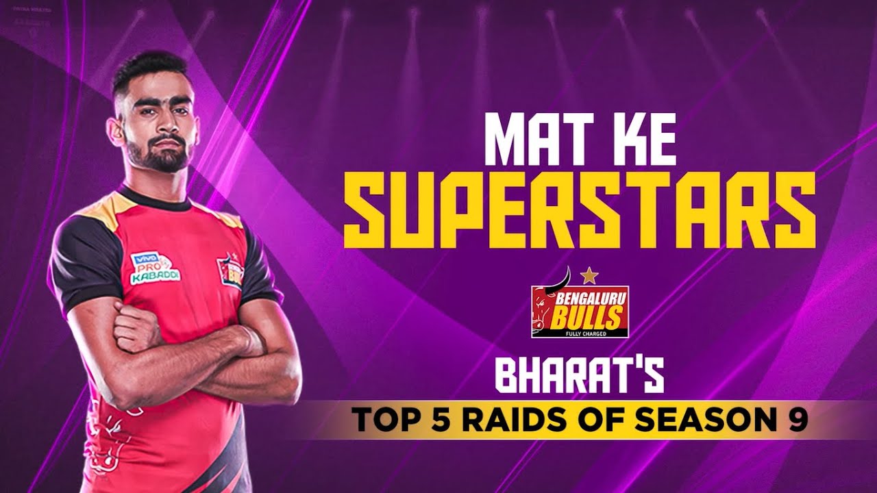Top 5 raids of Bharat (Bengaluru Bulls) in Season 9 | Pro Kabaddi