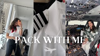 pack with me for my first trip as a 737 pilot! + recap of my training experience