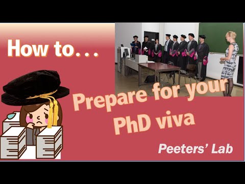 how to prepare phd viva