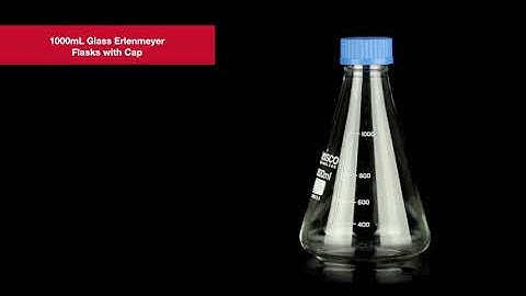 1000mL Glass Erlenmeyer Flask with Cap | U.S. Plastic Corporation®