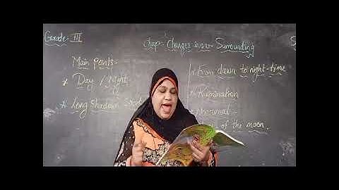 Chapter No. 25 EVS Class-3 Changes in our surroundings