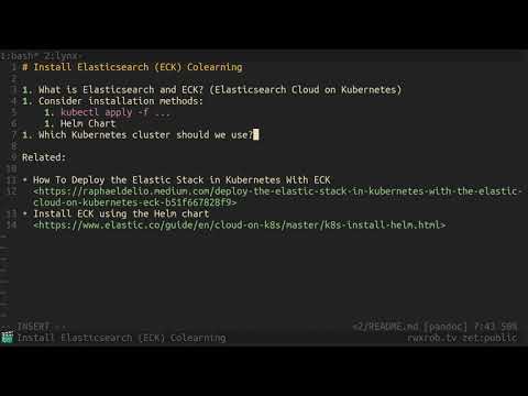 Install Elasticsearch (ECK) Colearning