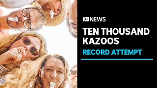 What do 10,000 kazoos sound like? | ABC News