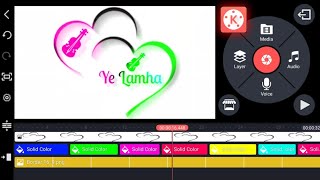 Trending Love Lyrics WhatsApp Status Video Editing || KineMaster Video Editing screenshot 3