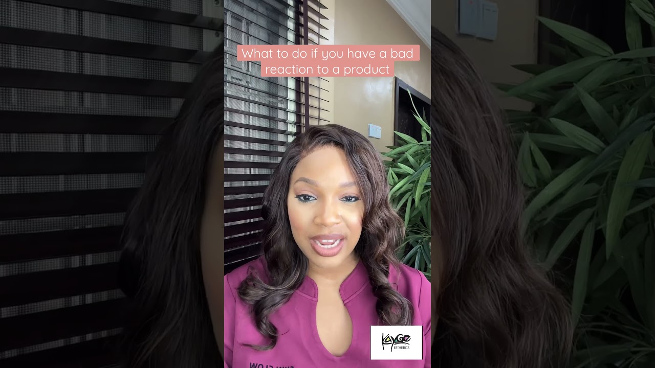 What to do when you have a bad reaction to a skin care product . 