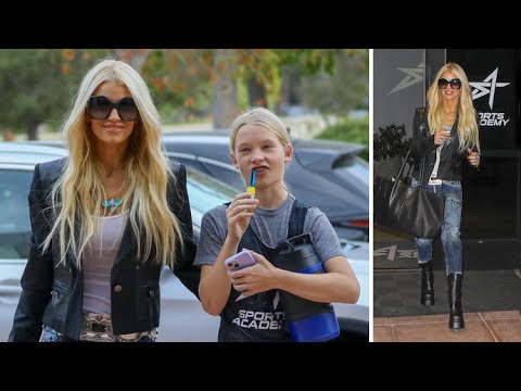 Jessica Simpson shows off her slender frame in skintight jeans as she steps  out in Los Angeles