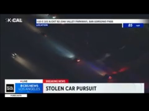 Live Police Pursuit in The Inland Empire - YouTube
