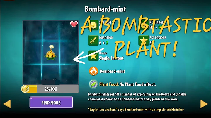 Plants vs zombies ep.48 Bombard-mint is a BOMBTASTIC Plant! [ Jurassic Marsh Ending] - DayDayNews