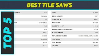 Best Tile Saws 2023 - Top 5 Tile Saws