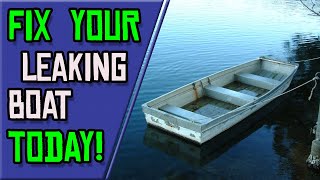 Find and Fix LEAKS in Your Aluminum Boat using this EASY METHOD!