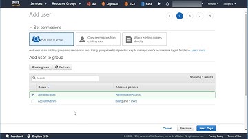 Create an AWS IAM Admin User in the AWS Console