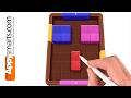 Logic Puzzle 88 Desafíos – Juego De Bloques Con 4 Niveles De Dificultad, Tablero Portátil De ABS Para Niños Y Adultos