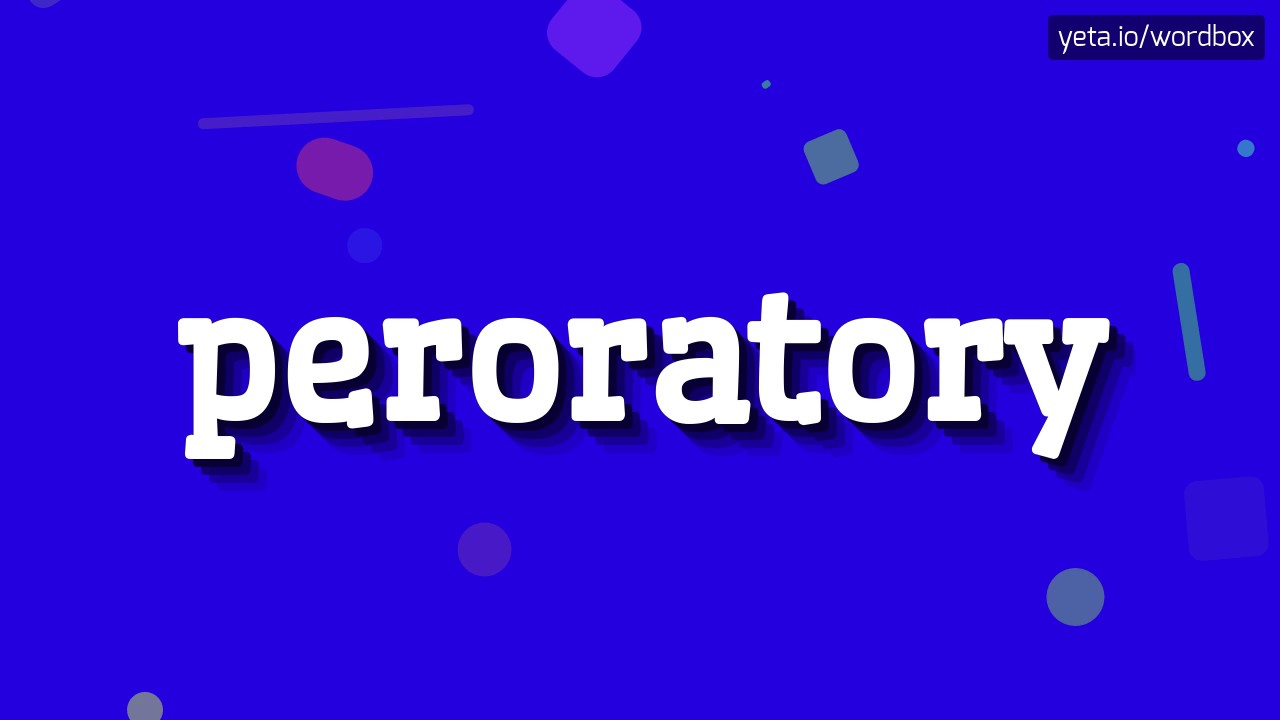 PERORATORY - HOW TO PRONOUNCE IT!? - YouTube