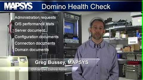 MAPSYS Tech Minute - Domino Health Check