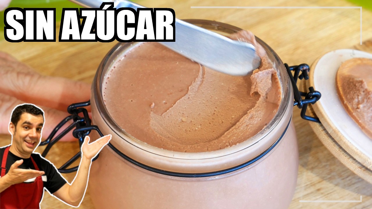 🍫 NUTELLA CASERA más FÁCIL y SALUDABLE 😍 ¡SIN AZÚCAR!