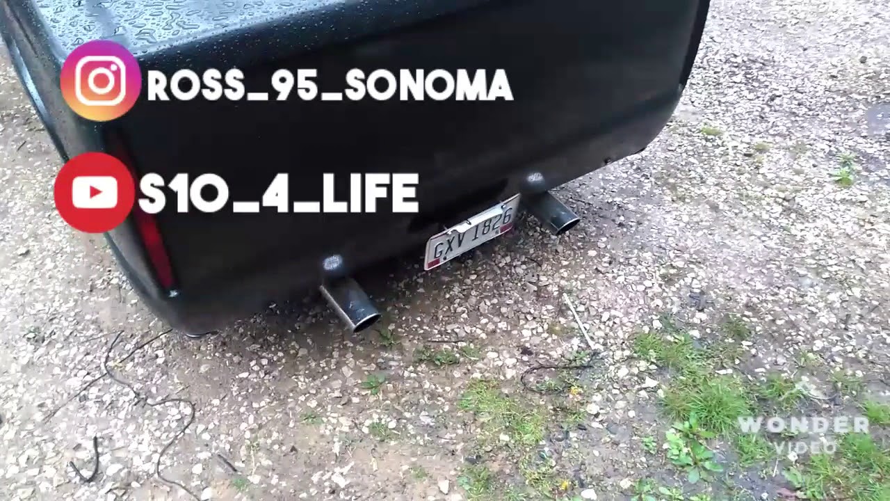 Chevy S10 4.3L With Headers & Flowmaster Exhaust - YouTube