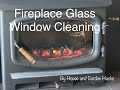 Fireplace Glass Window Cleaning