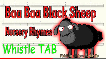 Baa Baa Black Sheep - Nursery Rhymes - Plus Variations - Tin Whistle - Play Along Tab Tutorial