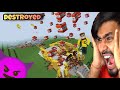 I Destroyed my recreation of techno gamerz' golden mansion in minecraft😈😈